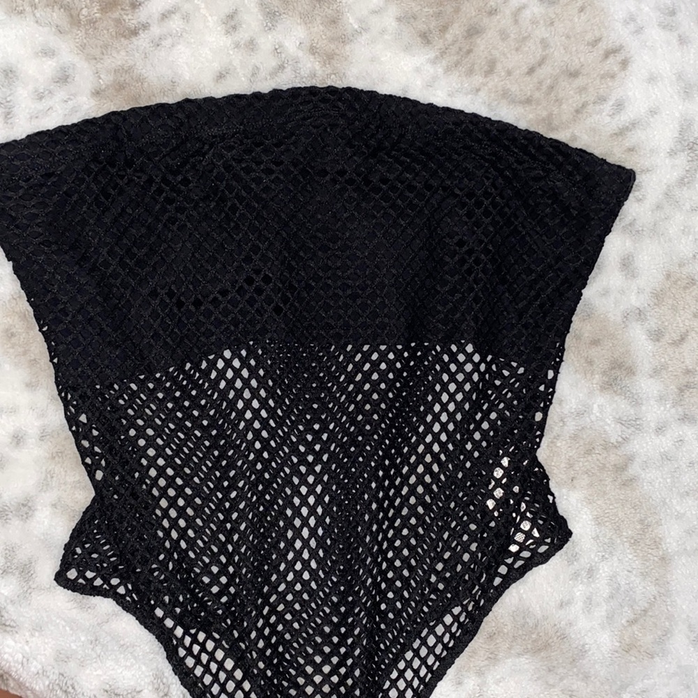 Forever 21+ fishnet strapless bodysuit